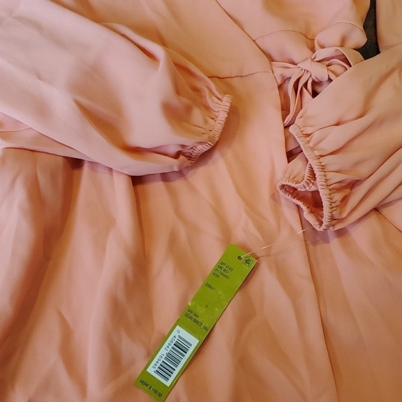 NWT Gianni bini wrap dress ruffle  boho - Picture 6 of 8